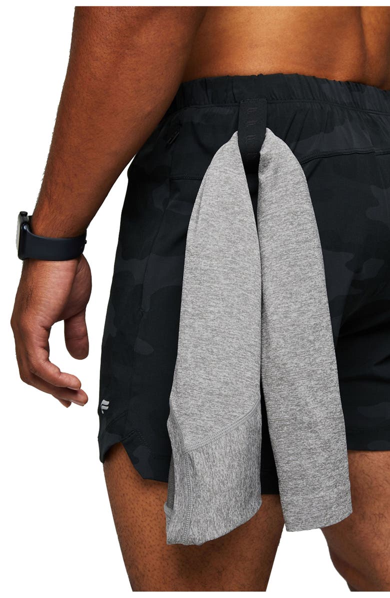 Fabletics Men's The 5" One Short, Alternate, color, Black Tactical Camo