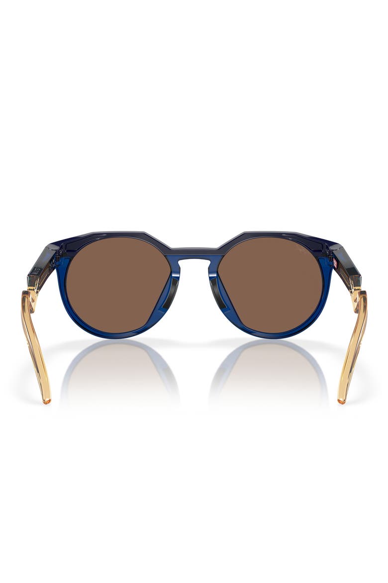 HSTN 52mm Prizm™ Gradient Polarized Round Sunglasses, Alternate, color, NAVY