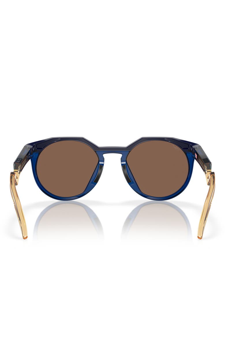 Oakley HSTN 52mm Prizm<sup>™</sup> Gradient Polarized Round Sunglasses, Alternate, color, Navy