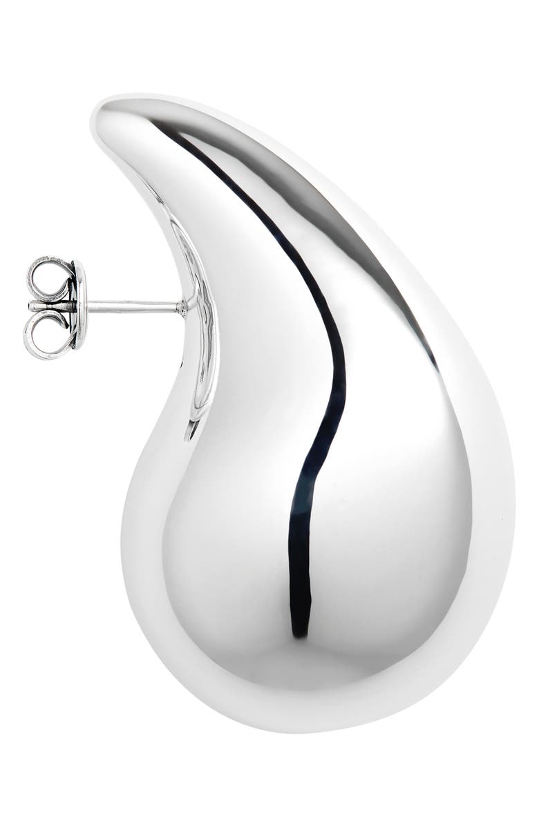 Bottega Veneta Drop Sterling Silver Stud Earrings, Alternate, color, Silver