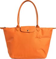 Longchamp Le Pliage Green Recycled Canvas Large Shoulder Tote