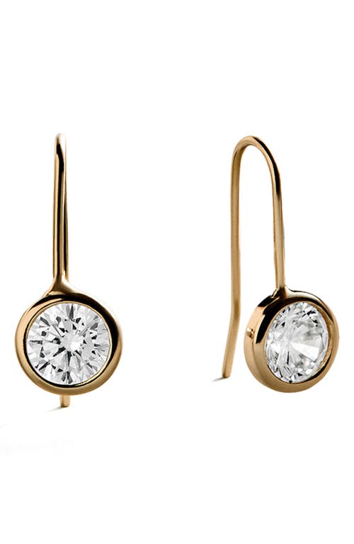 BaubleBar Mini Fallon Bezel Earrings in Clear at Nordstrom