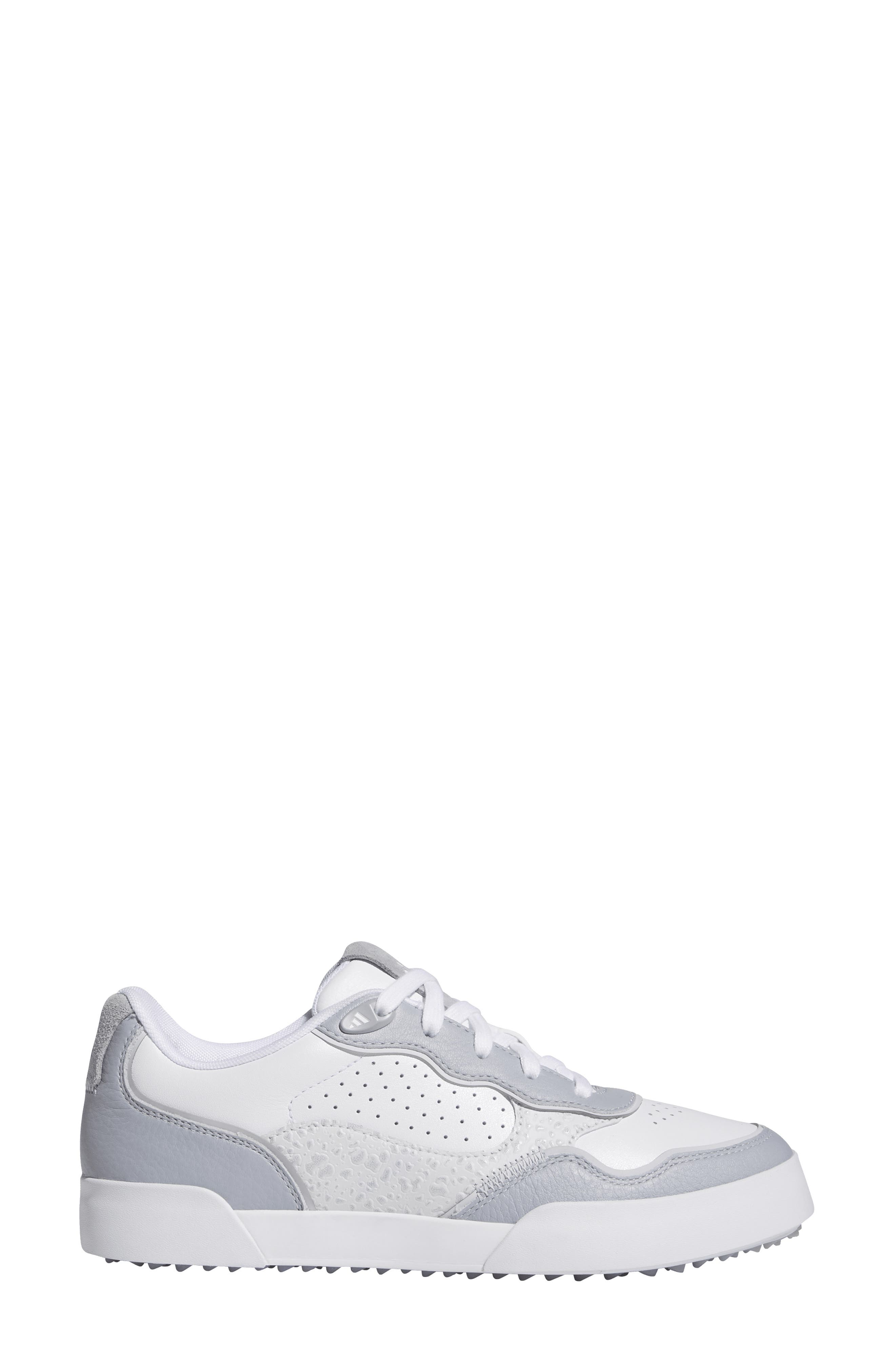 adidas Retrocross 25 Spikeless Golf Shoe, Alternate, color, White/ Halo Silver/ Dash Grey