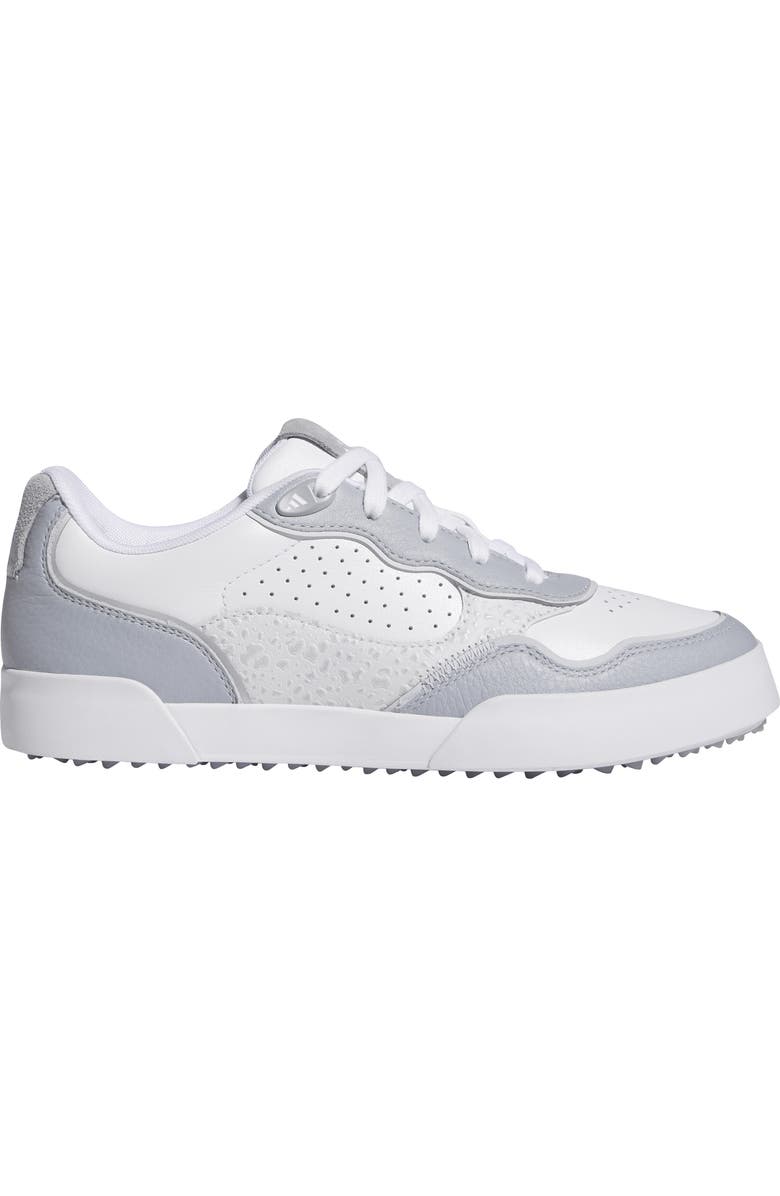 adidas Retrocross 25 Spikeless Golf Shoe, Alternate, color, White/ Halo Silver/ Dash Grey