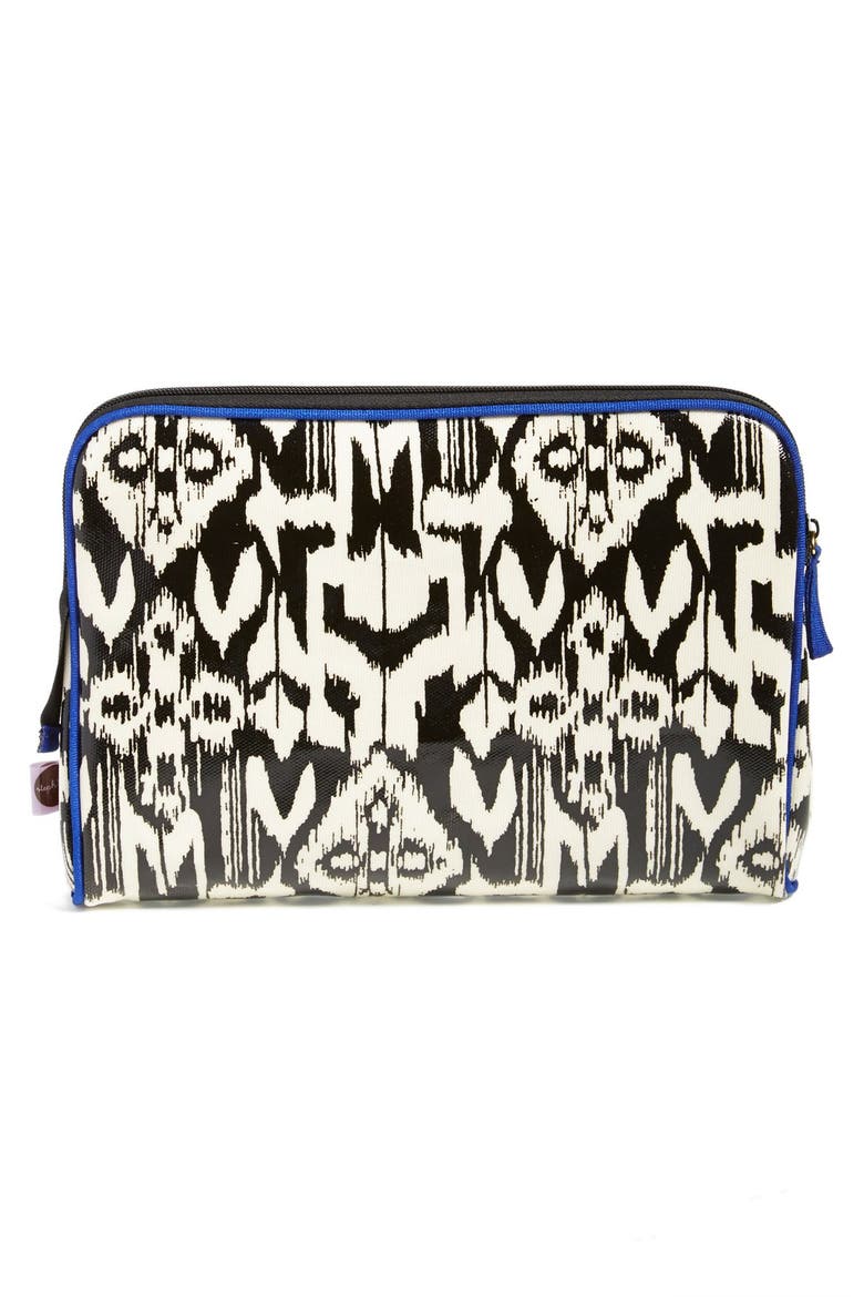 steph&co. 'Ikat - Large' Cosmetics Case (Nordstrom Exclusive), Alternate, color, NO COLOR