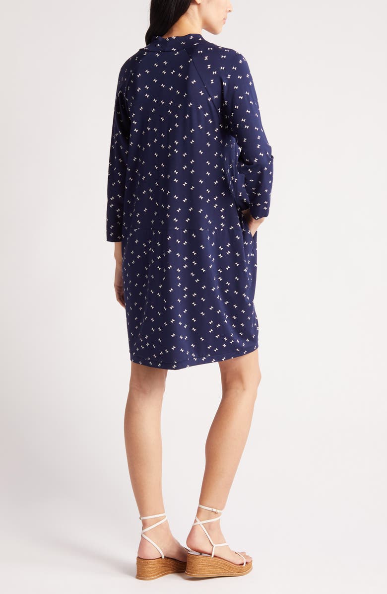 Masai Copenhagen Gritta Geo Print Long Sleeve Dress, Alternate, color, 