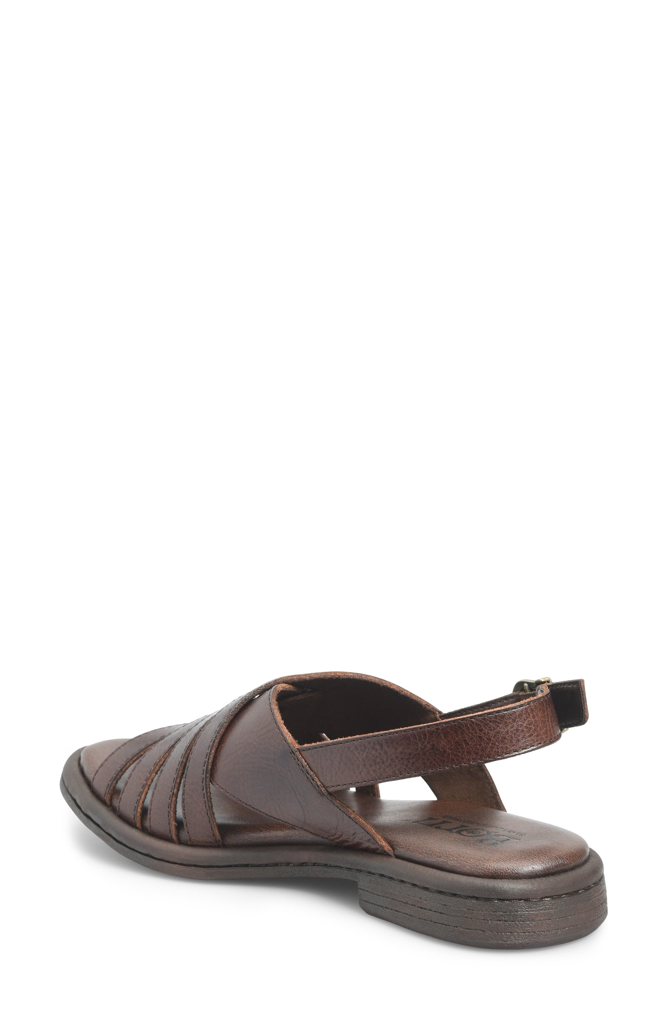 Remy Slingback Sandal, Alternate, color, BROWN LEATHER