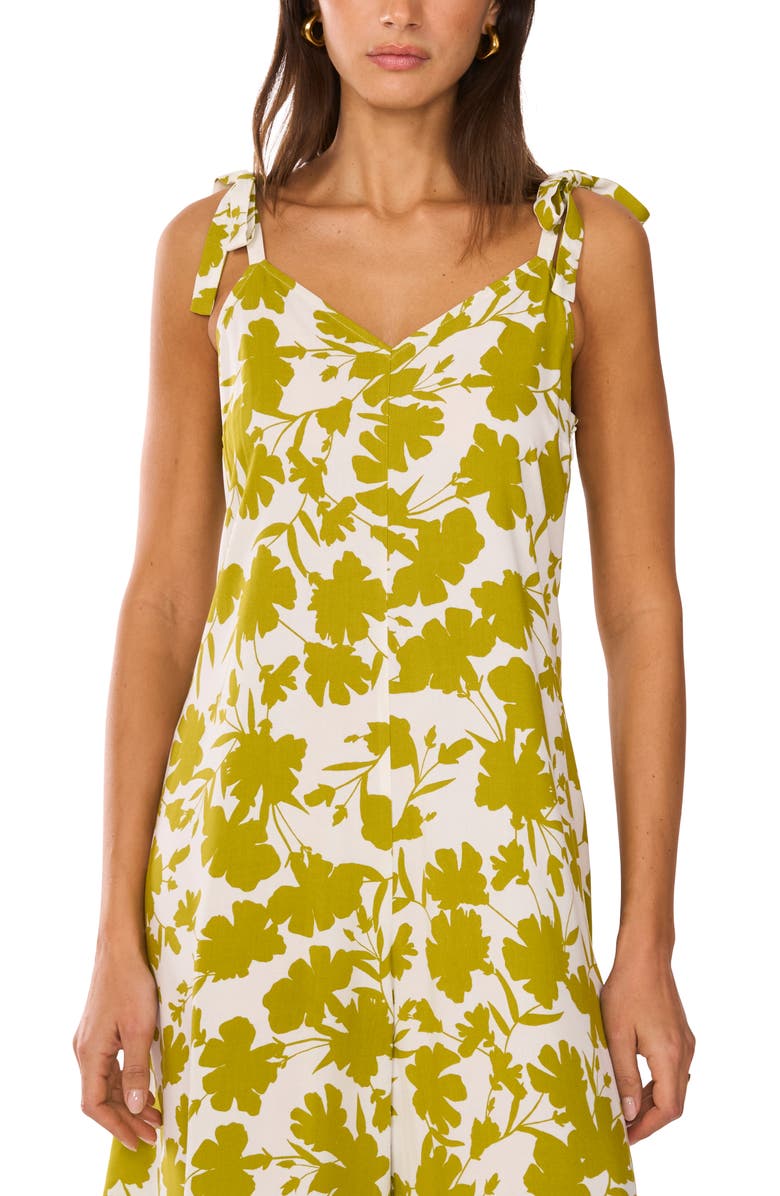 Vince Camuto Print Tie Strap Wide Leg Jumpsuit, Alternate, color, 