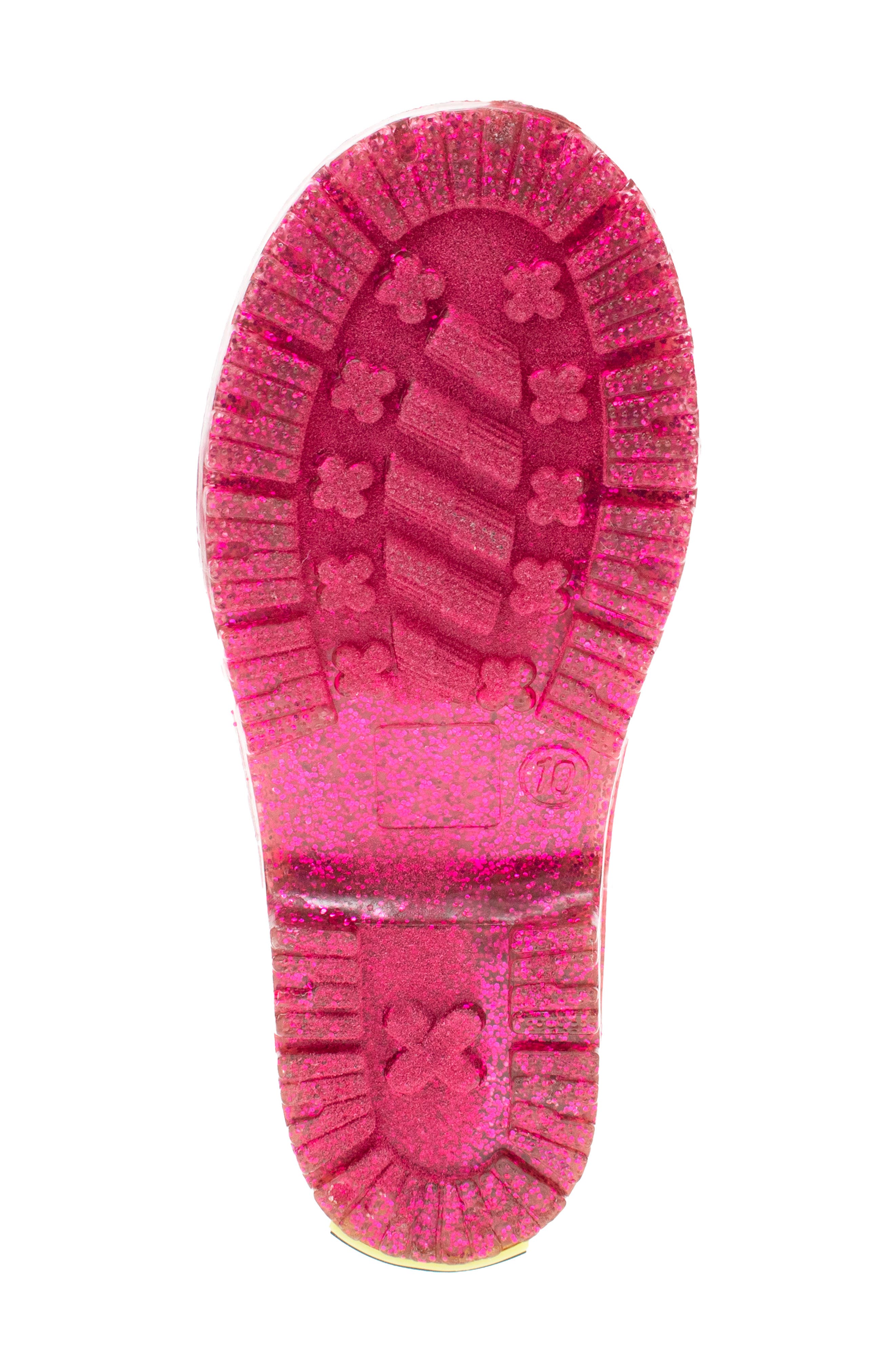 Western Chief Glitter Waterproof Rain Boot, Alternate, color, Pink