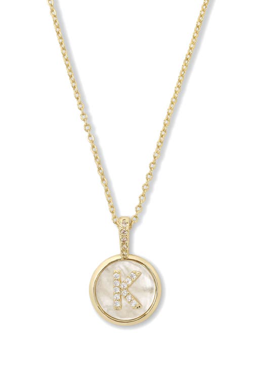 Melinda Maria Baby Love Letters Initial Pendant Necklace In Gold K
