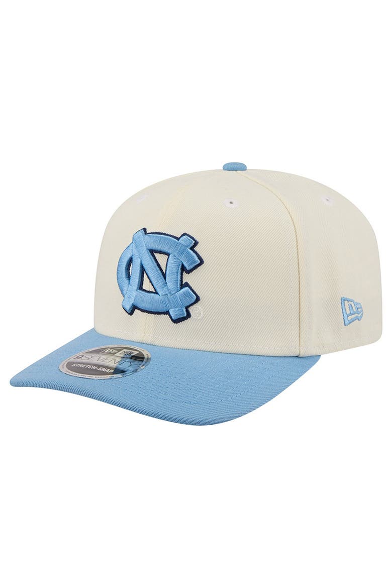 Men's New Era Cream/Carolina Blue North Carolina Tar Heels America's 250th 9SEVENTY Adjustable Hat, Alternate, color, Cream