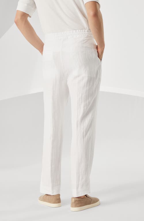 Brunello Cucinelli Trousers With Drawstring In Panama