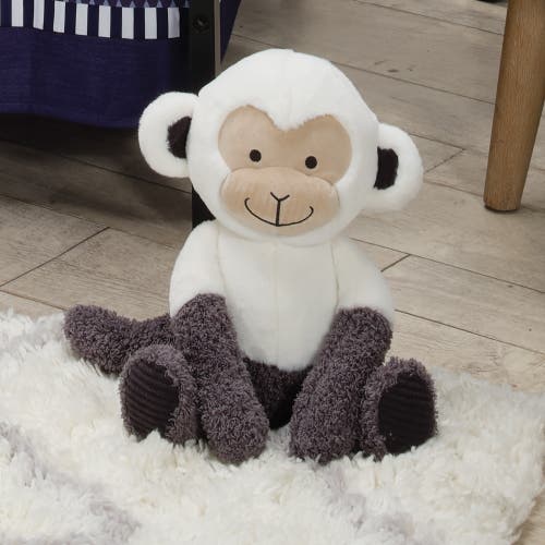 Lambs & Ivy Jungle Party Plush Monkey Stuffed Animal Toy In Neutral