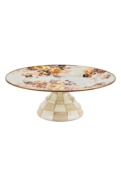 Wild Rose Large Pedestal Platter