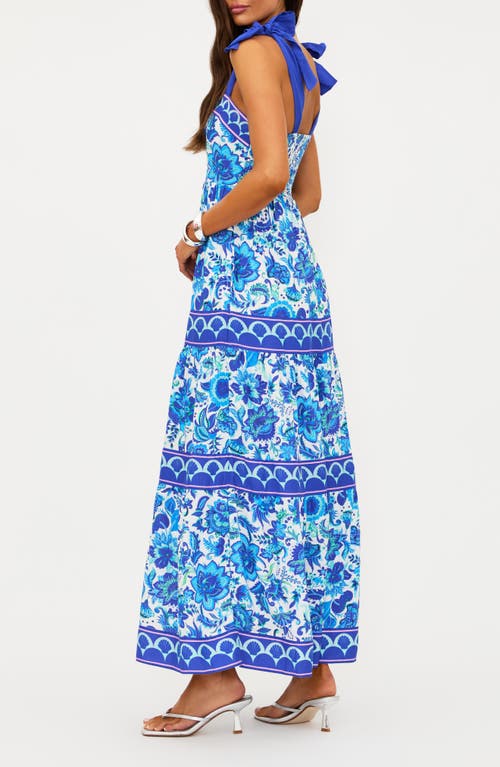Beach Riot Charlotte Floral Tie Strap Cover-up Maxi Dress