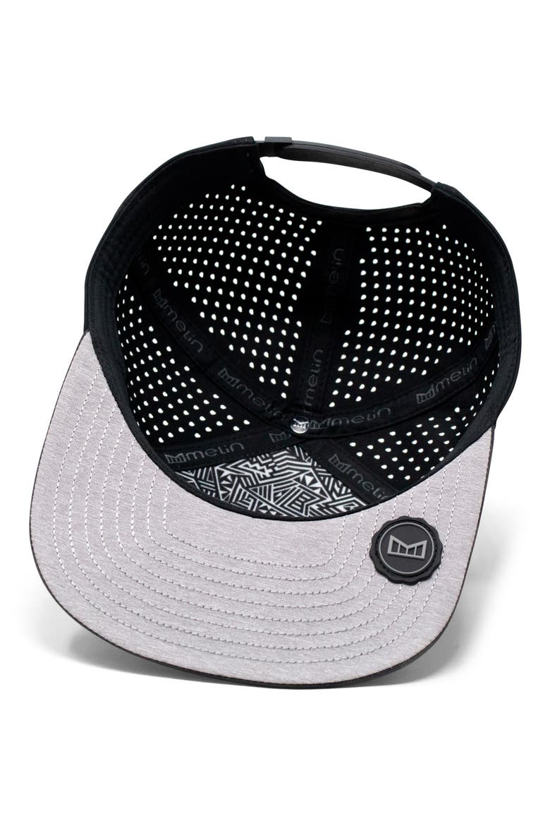 Trenches Icon Hydro Performance Snapback Hat, Alternate, color, BLACK