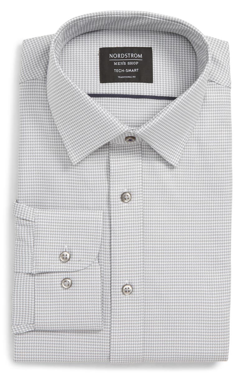 NORDSTROM MEN'S SHOP Tech-Smart Traditional Fit Stretch Solid Dress Shirt, Main, color, 