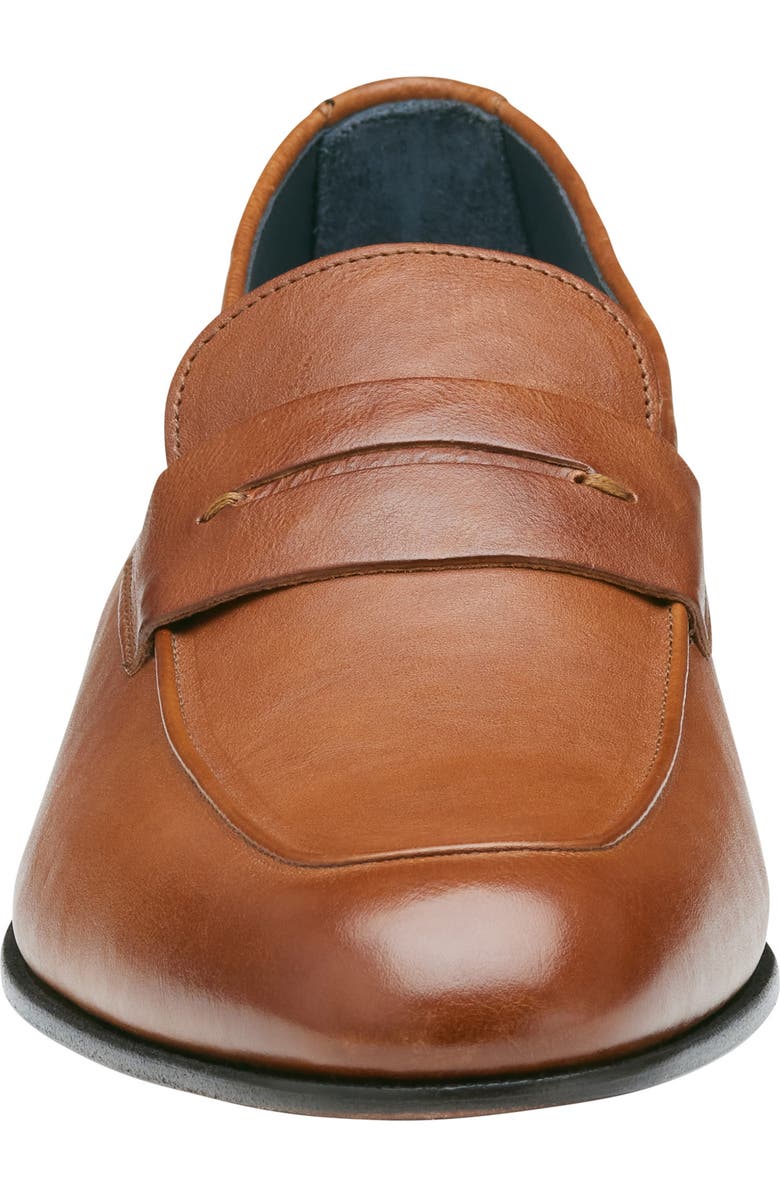 Johnston & Murphy Taylor Penny Loafer, Alternate, color, Tan Italian Full Grain