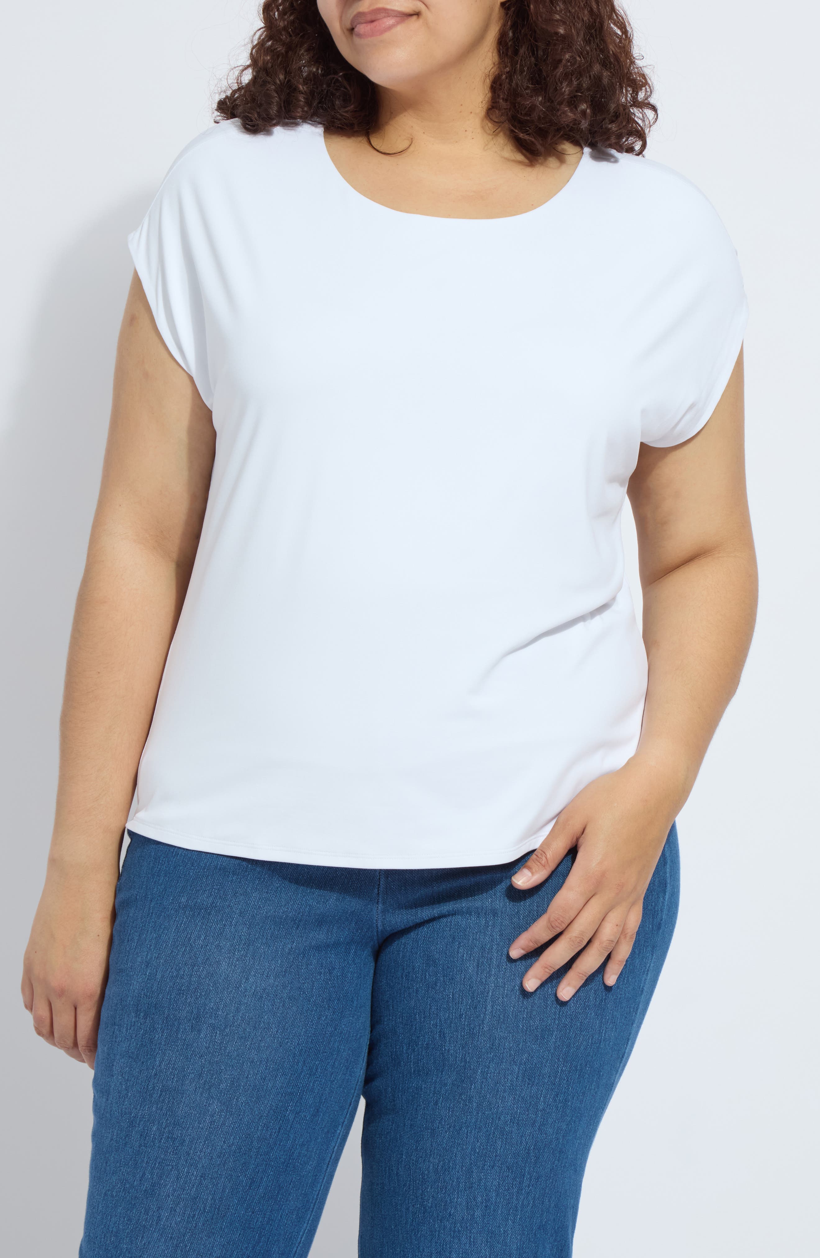 'Lyssentials Cap Sleeve T-Shirt - image 3