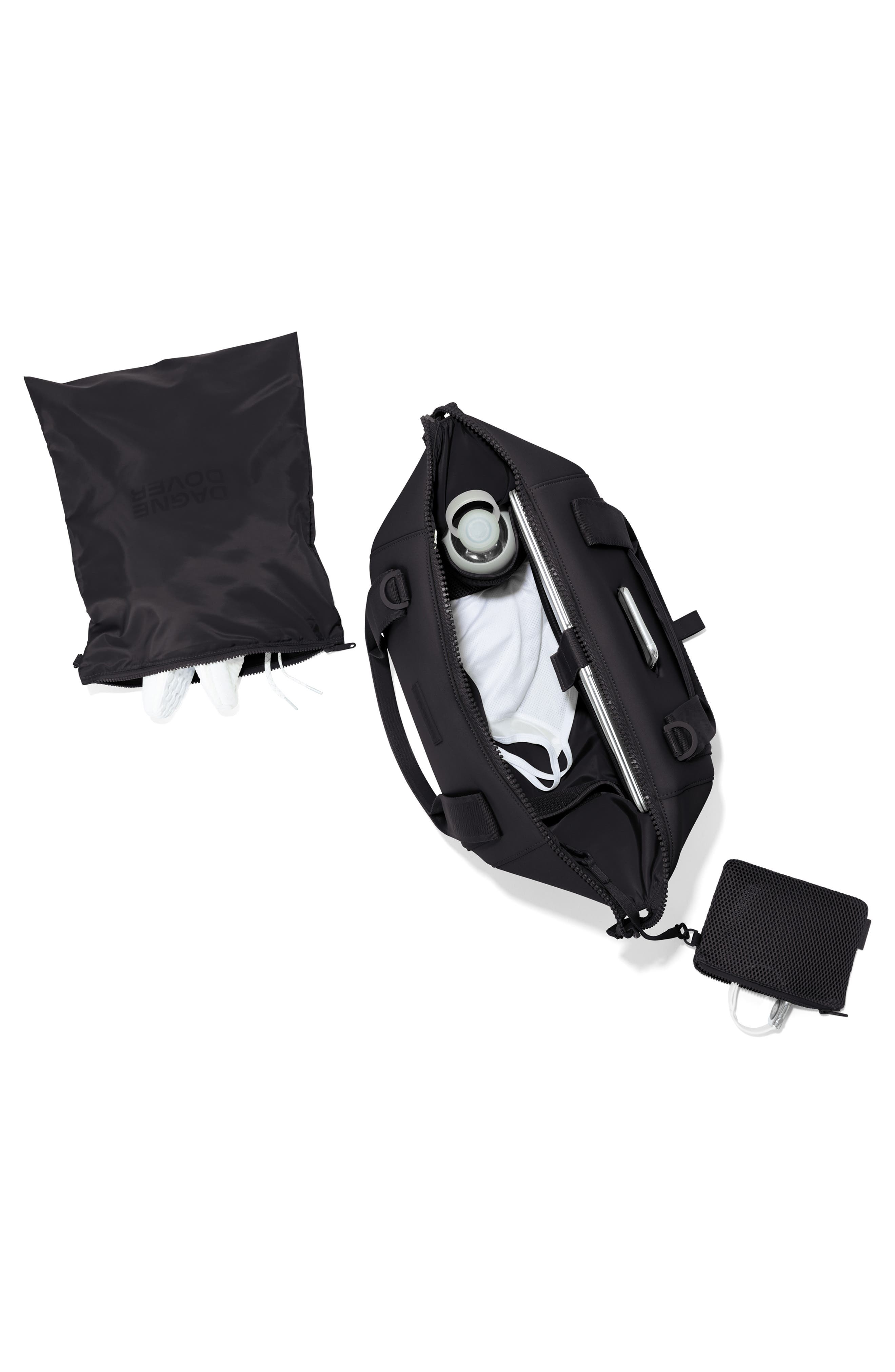 Landon Extra Large Neoprene Carryall, Alternate, color, ONYX