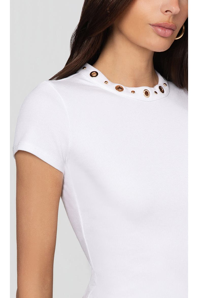Tate Grommet Top, Alternate, color, White