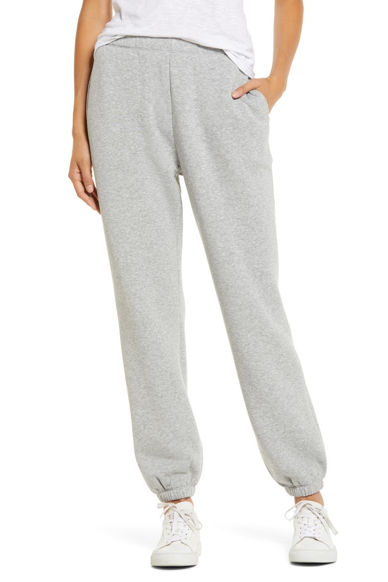 Boyfriend Sweatpants, Main, color, GREY HEATHER