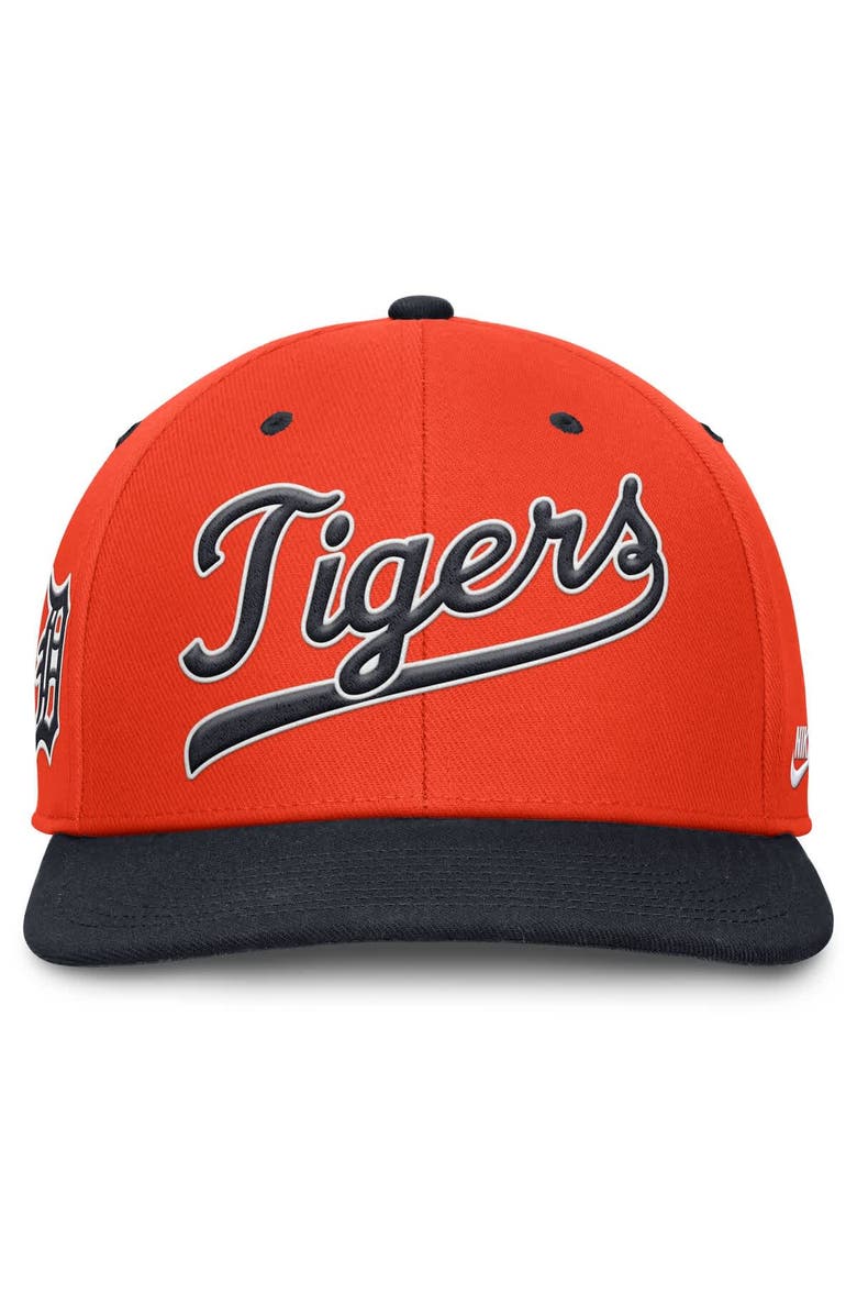 Nike Men's Nike Orange/Navy Detroit Tigers Cooperstown Collection Pro Performance Snapback Hat, Alternate, color, Orange