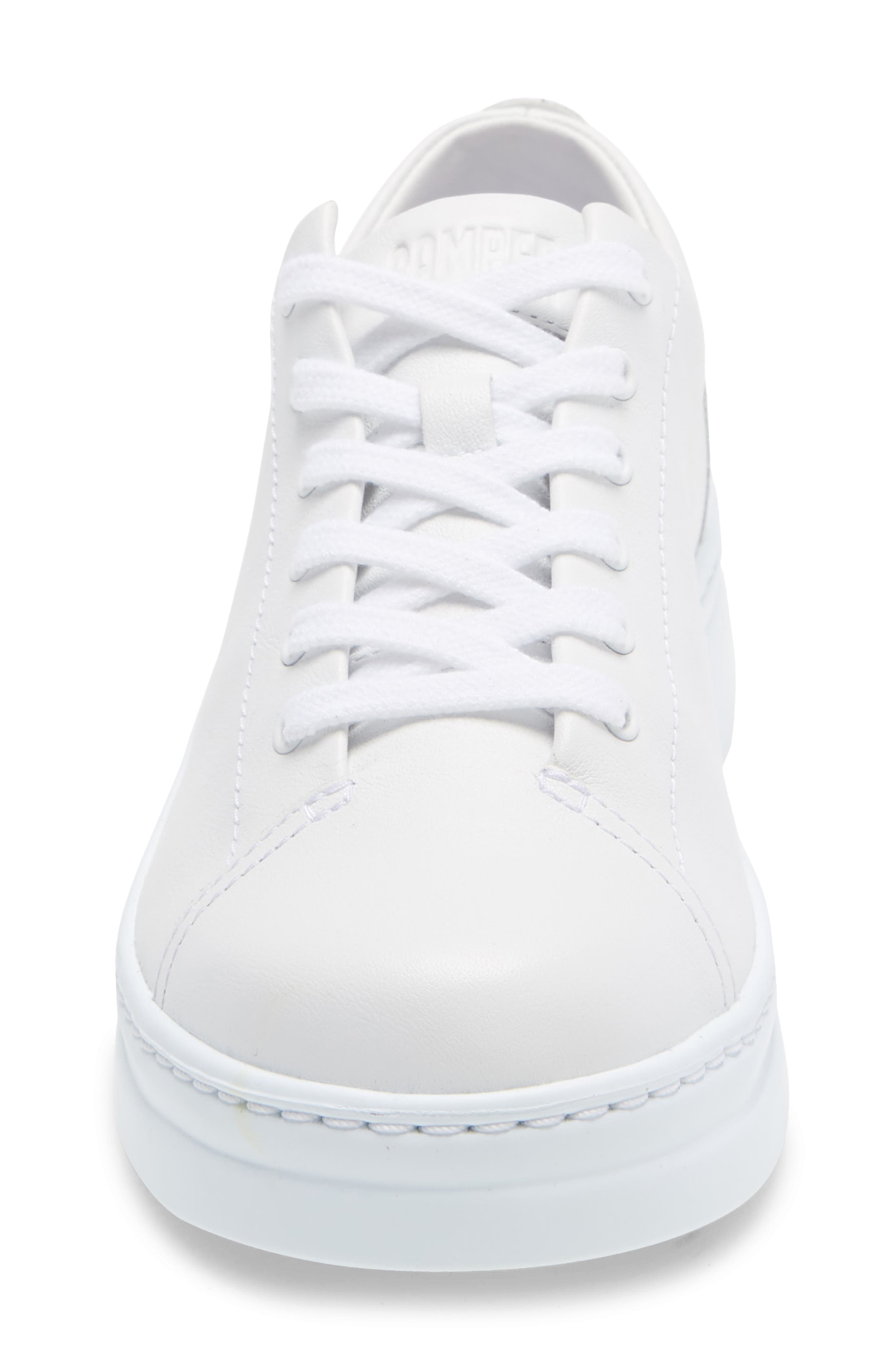 Runner Up Sneaker, Alternate, color, NEW WHITE NATURAL LEATHER