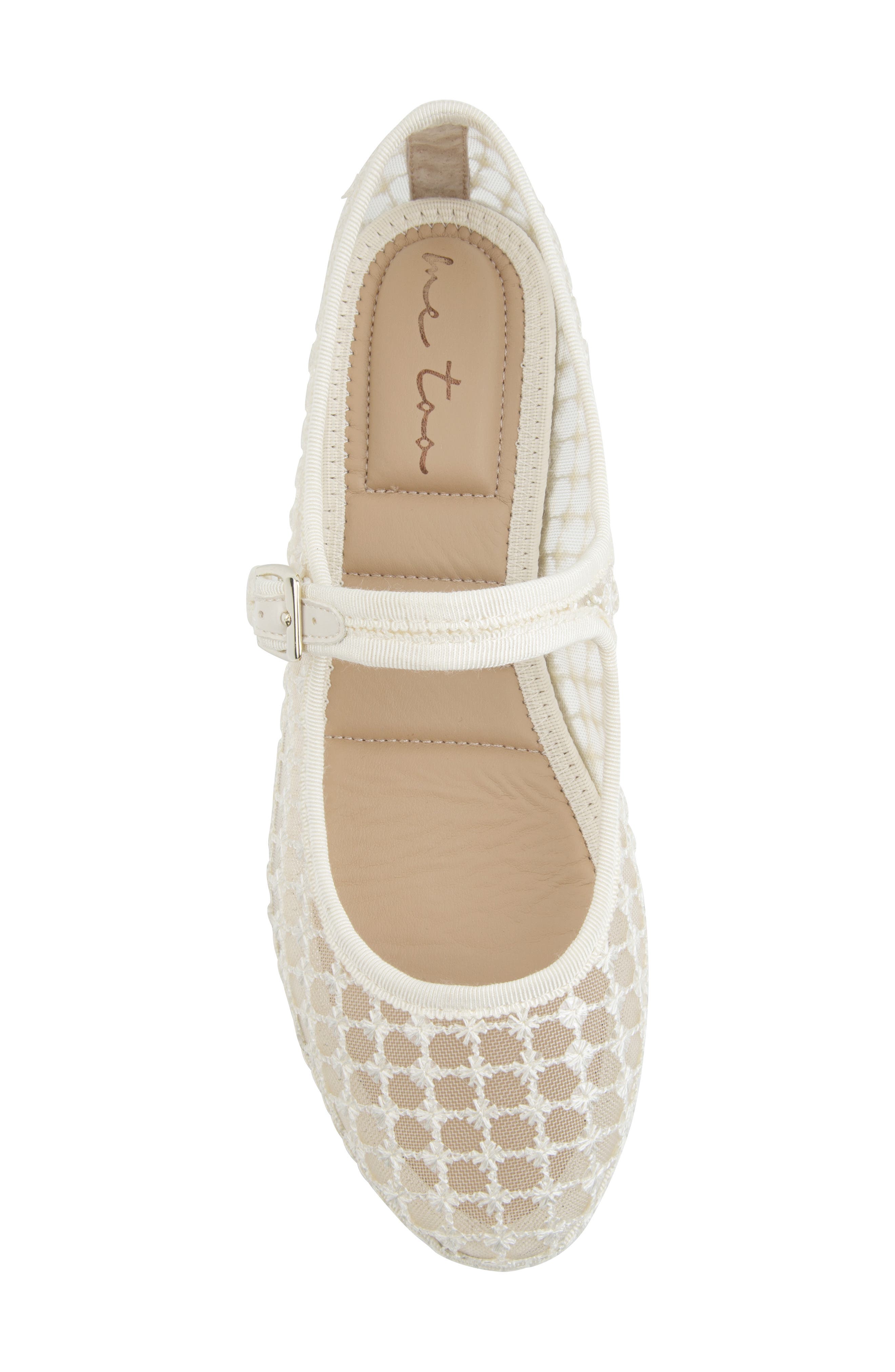 Gracie Mary Jane Flat, Alternate, color, BONE