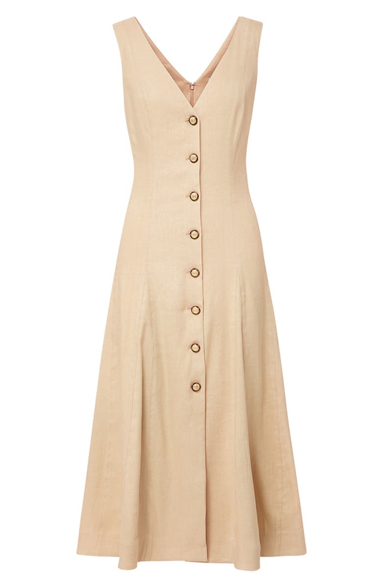 Veronica Beard Lou Linen Blend Dress, Alternate, color, 