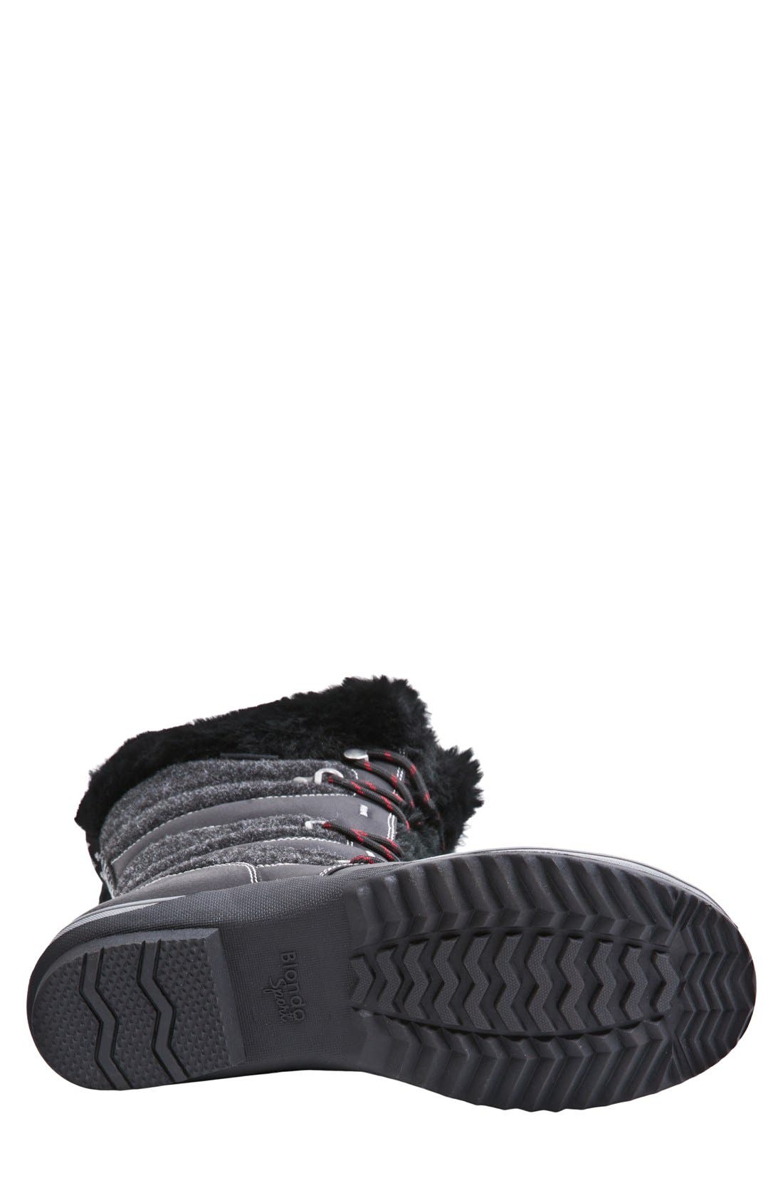 'Sasha' Waterproof Snow Boot, Alternate, color, BLACK