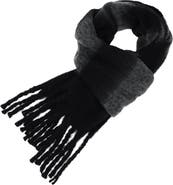Rebecca Minkoff Brushed Acrylic Striped Blanket Scarf with Fringe