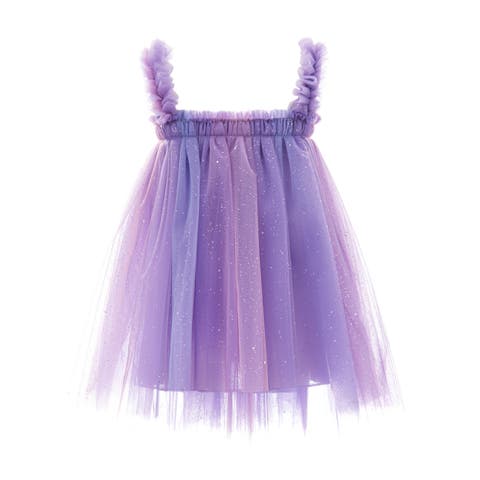 Serenya Glitter Tulle Dress