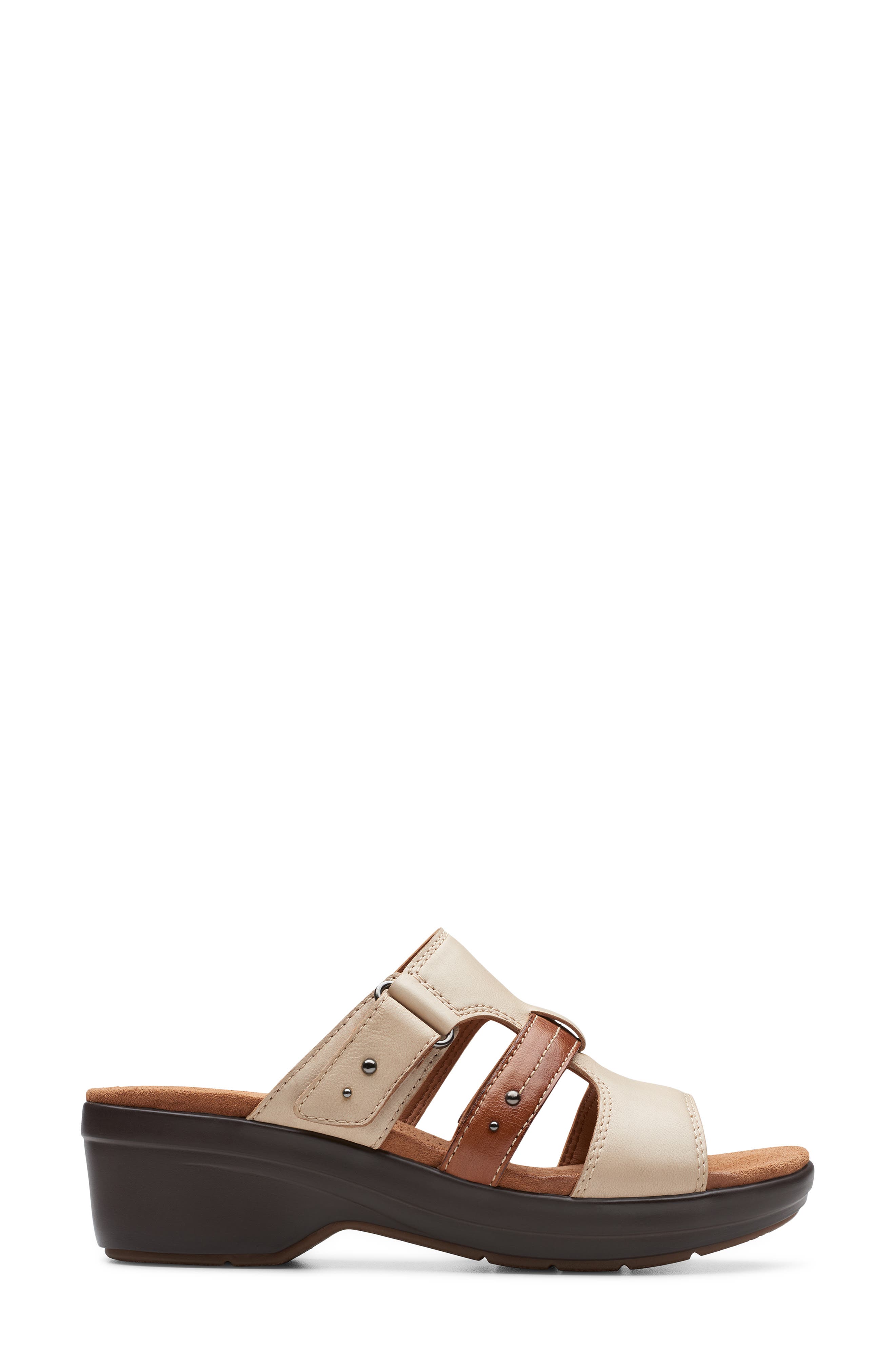 Clarks<sup>®</sup> Tuleah Jane Slide Sandal, Alternate, color, Sand Combi