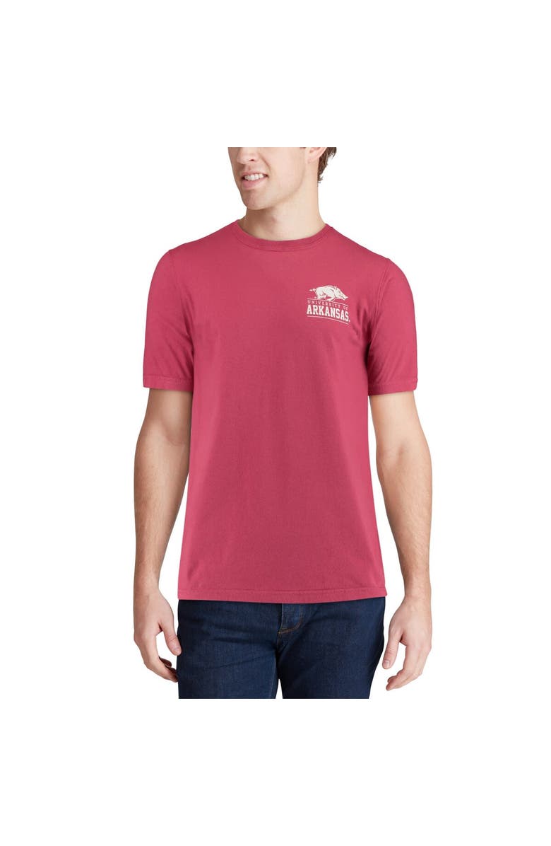 IMAGE ONE Men's Cardinal Arkansas Razorbacks Comfort Colors Campus Icon T-Shirt, Alternate, color, 