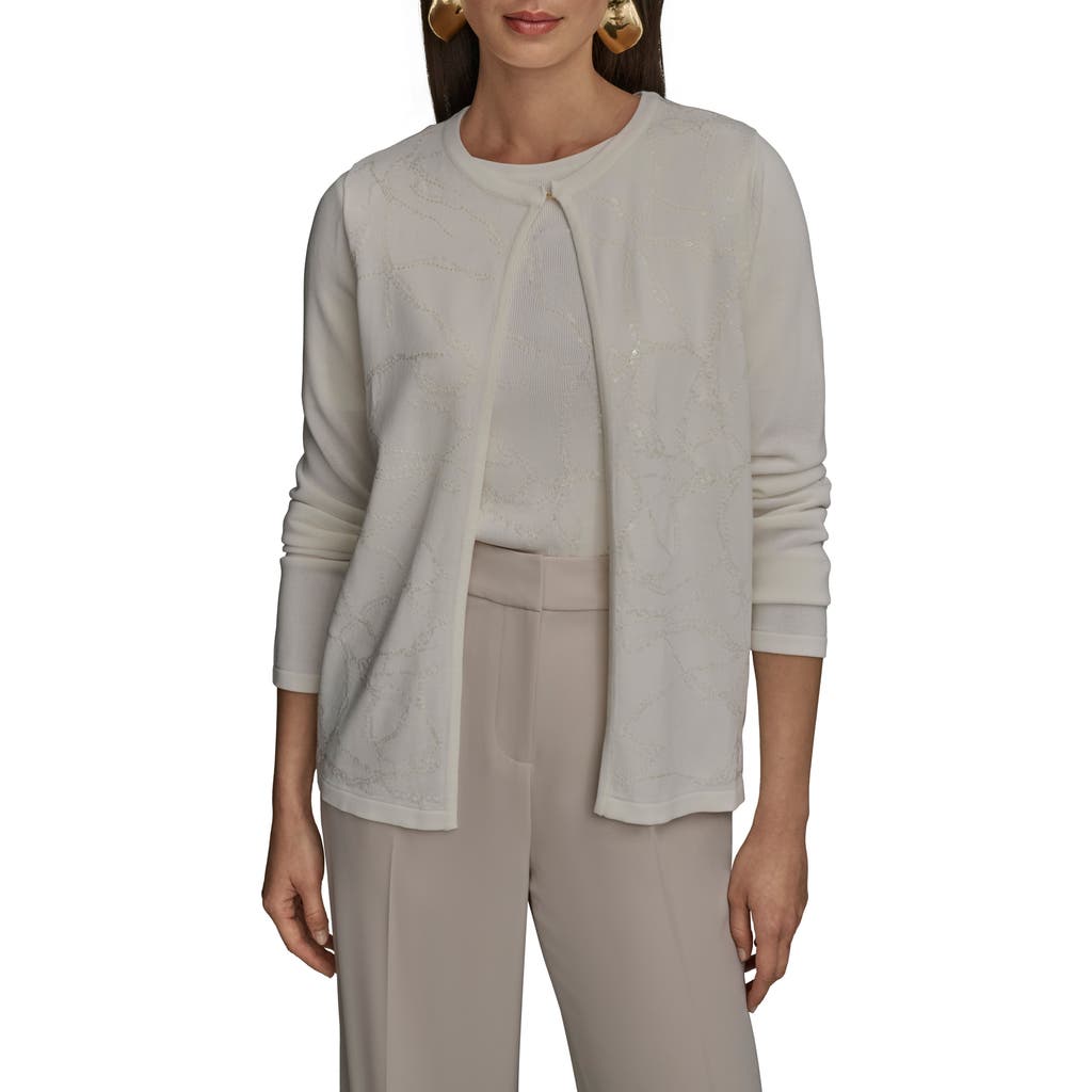 Donna Karan New York Sequin Cardigan