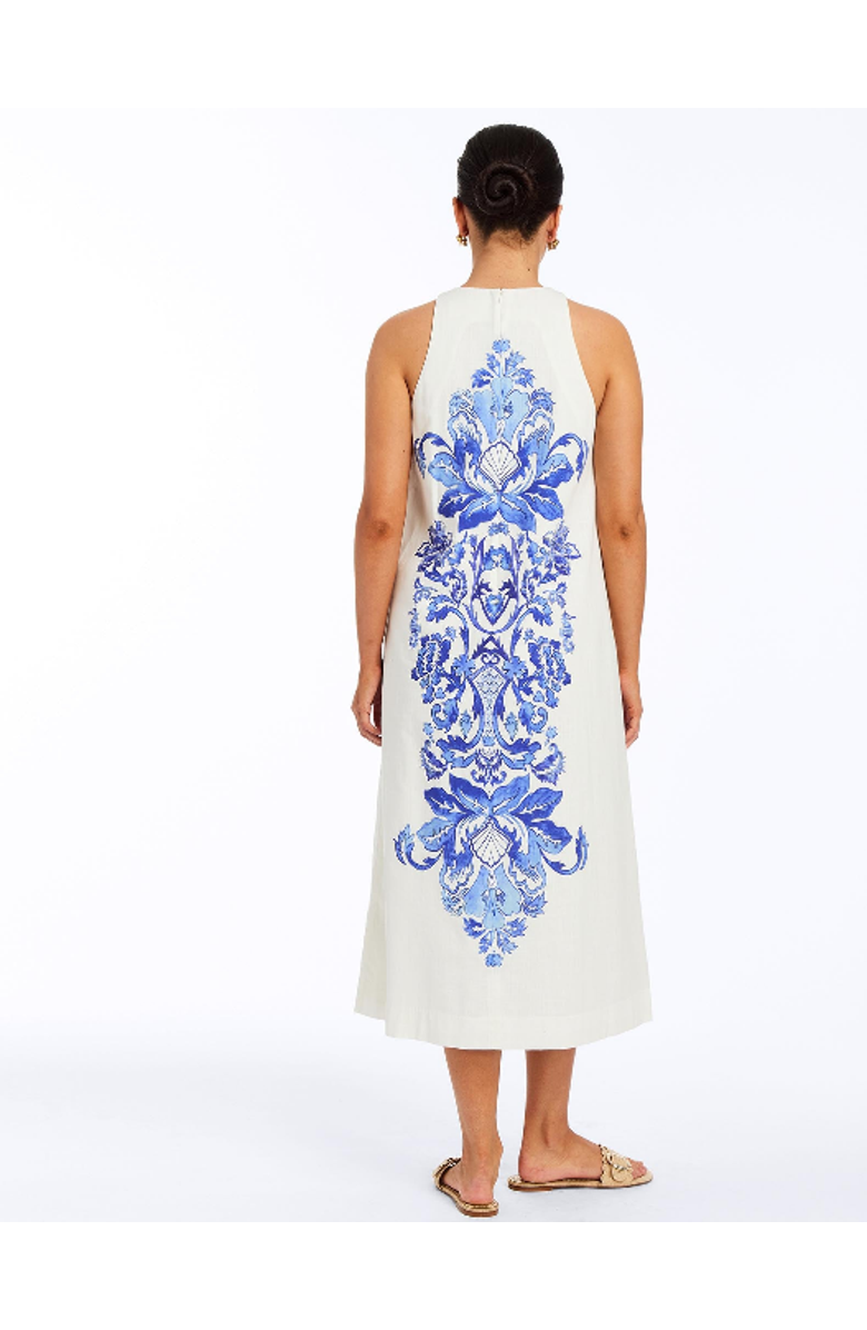 Mestiza New York Farfalle Midi Dress, Alternate, color, Blue