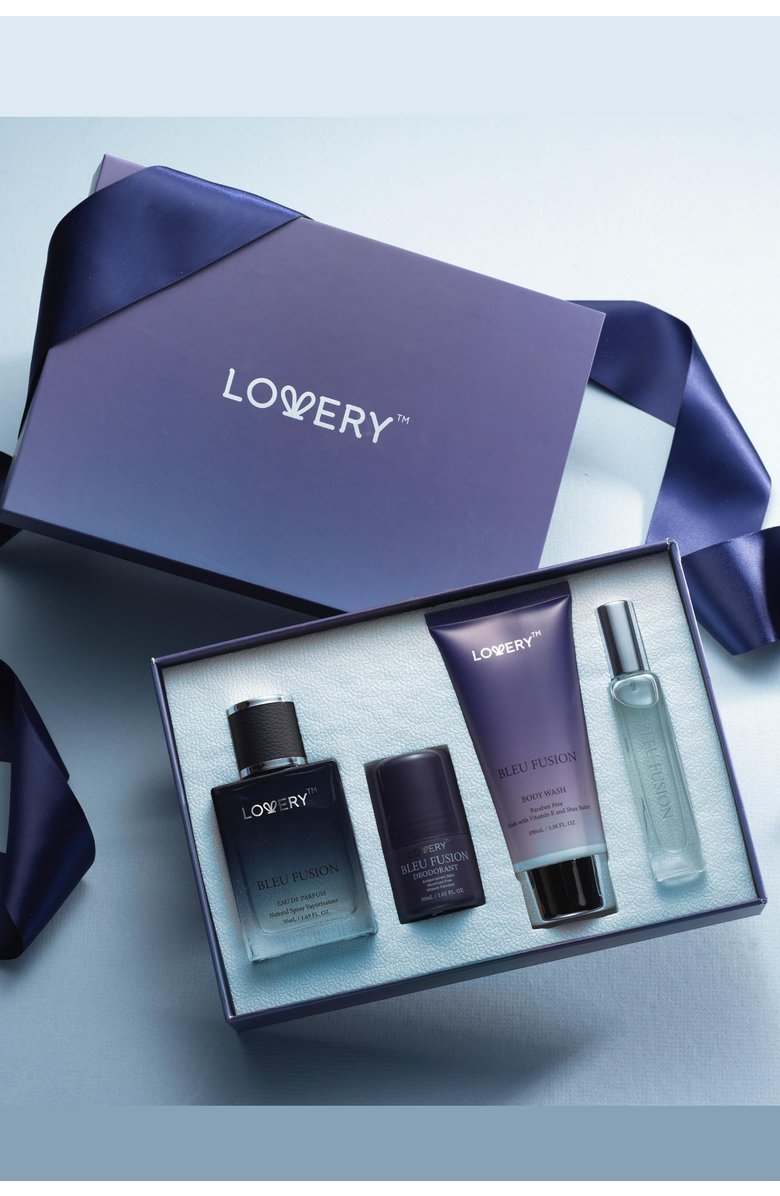 Lovery Bleu Fusion 5-Piece Bath & Body Care Gift Set, Alternate, color, Bleu Fusion