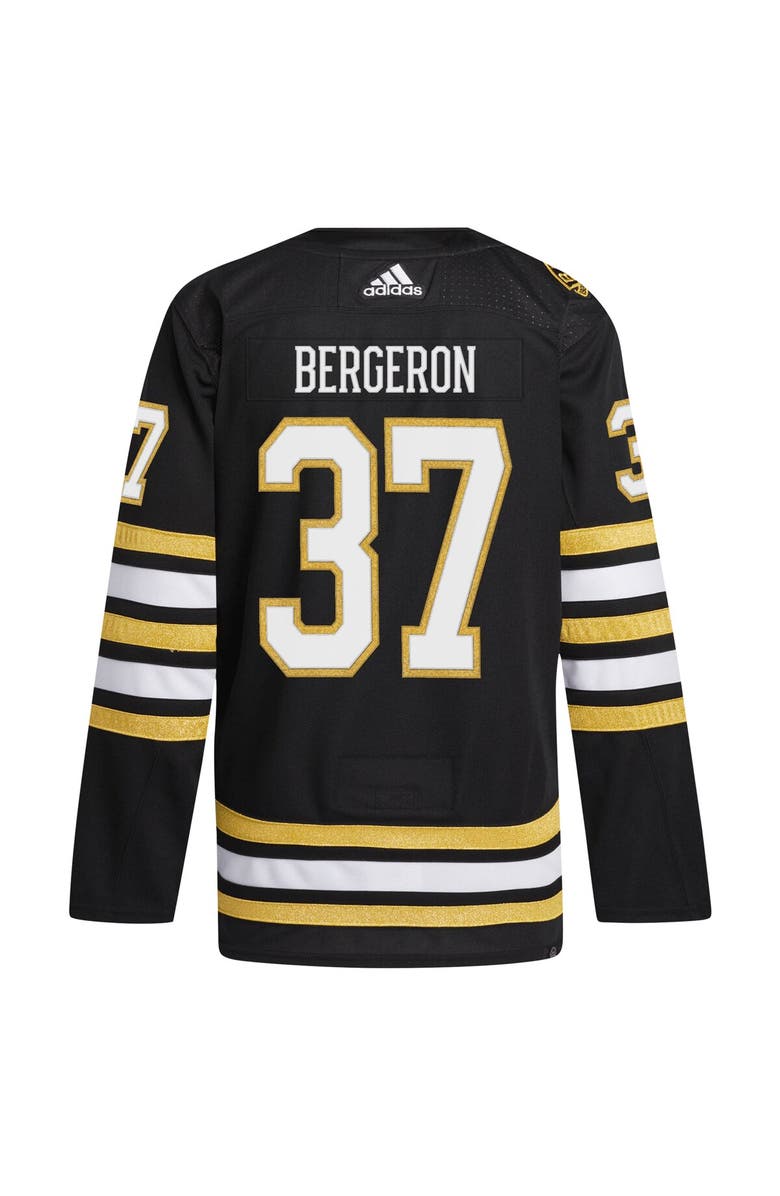 adidas Men's adidas Patrice Bergeron Black Boston Bruins Home Primegreen Authentic Player Jersey, Alternate, color,