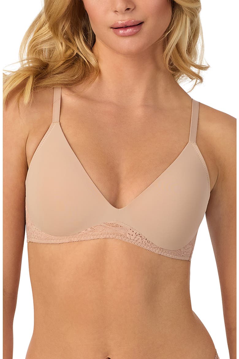 Sleek & Lace Wireless Lift Bra, Main, color, CHAMPAGNE