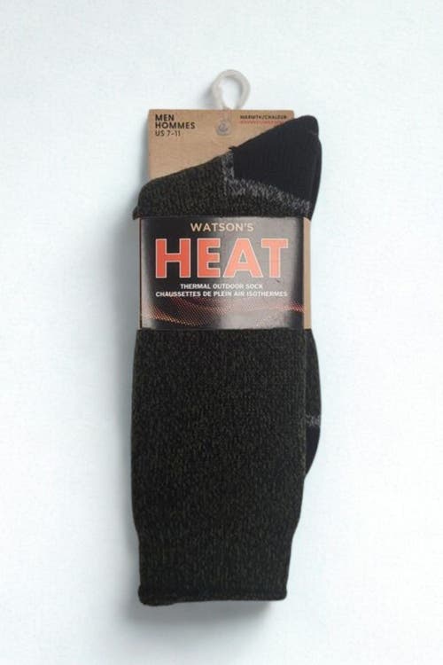 Watson's Mens Heat Thermal Crew Socks In Green