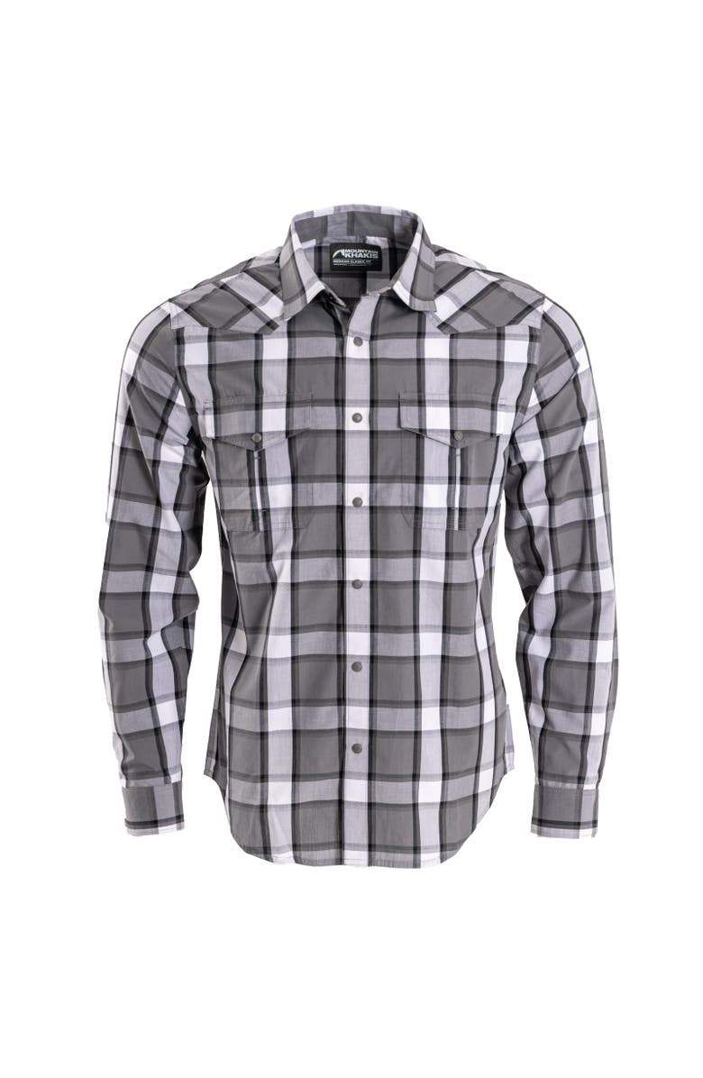 Mountain Khakis Rodeo Long Sleeve Woven Shirt, Main, color, Gunmetal