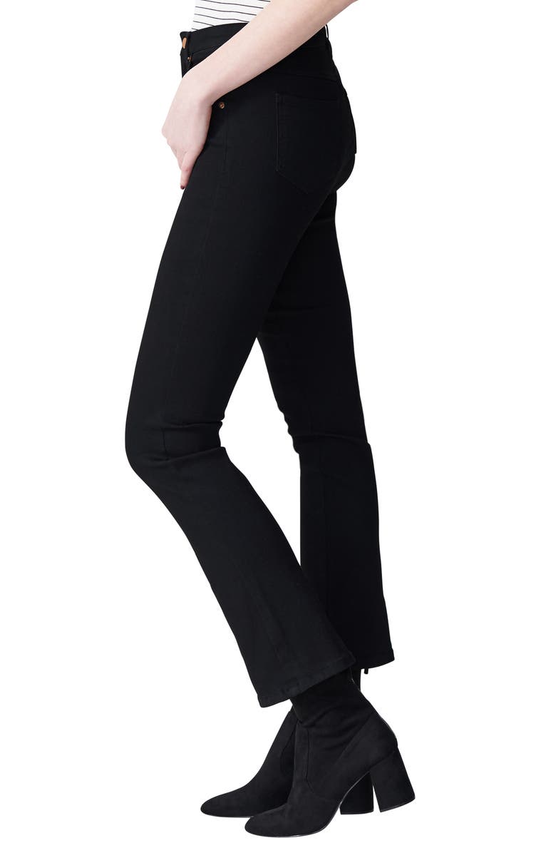 Universal Standard Marne High Waist Relaxed Bootcut Jeans, Alternate, color, Jet Black