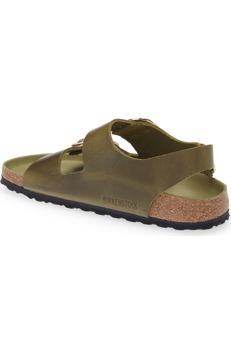 Birkenstock Milano Big Buckle Slingback Sandal, Alternate, color, Green