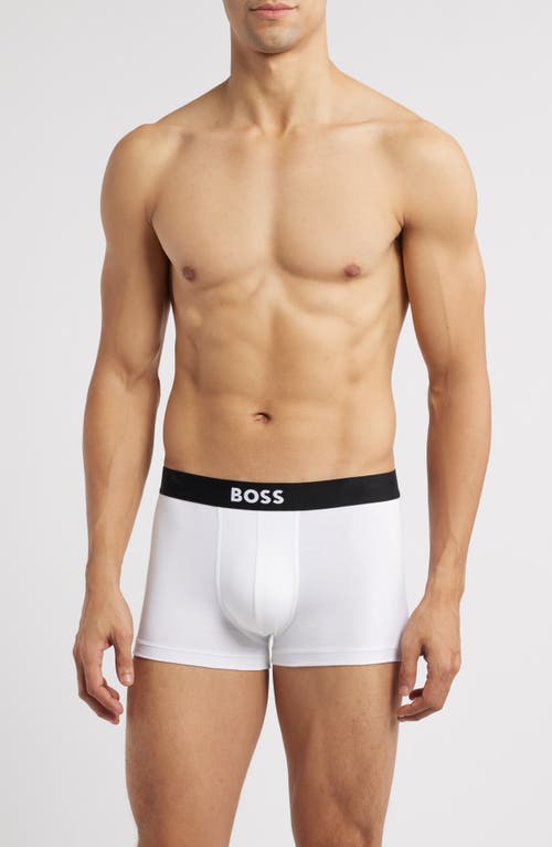 BOSS 3-Pack ONE Stretch Cotton Trunks in White  product
