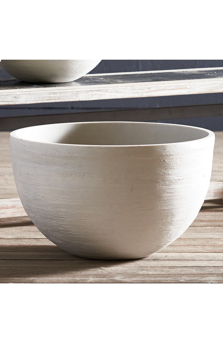 Napa Home & Garden Fibrestone Malibu Low Bowls Set of 3, Alternate, color, White