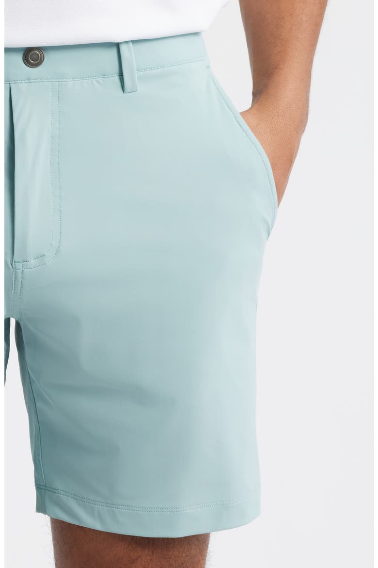 Bunker Flat Front Stretch Golf Shorts, Alternate, color, SURF