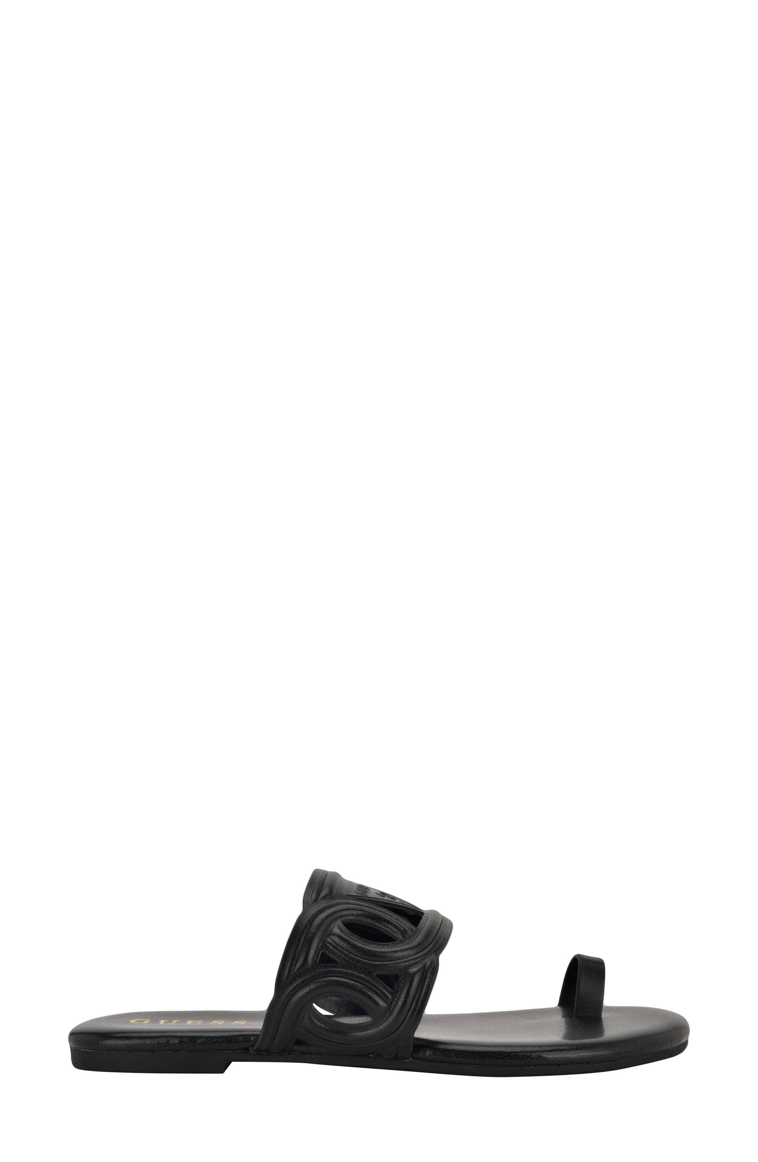 Loons Slide Sandal, Alternate, color, BLACK