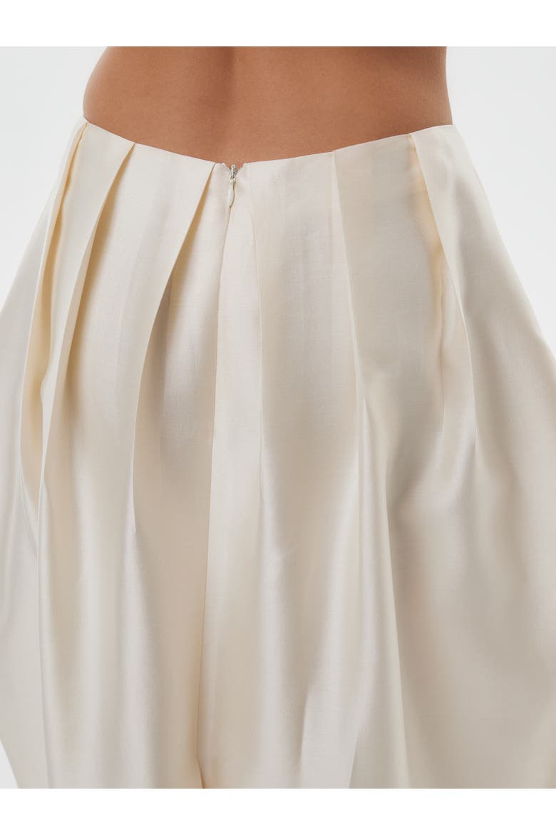 Bridal Silk Wool Blend Tulip Skirt, Alternate, color, Starlight White