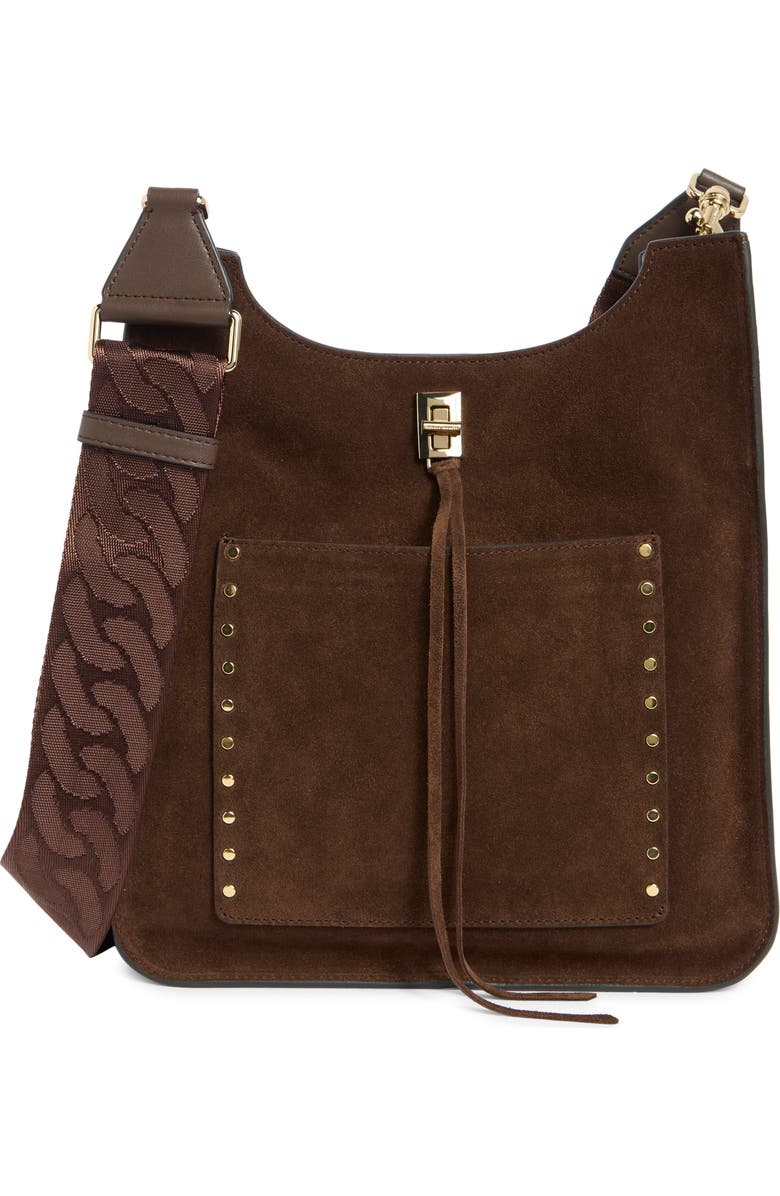 Rebecca Minkoff Darren Large Tote Crossbody Bag, Main, color, Brown Tortoise